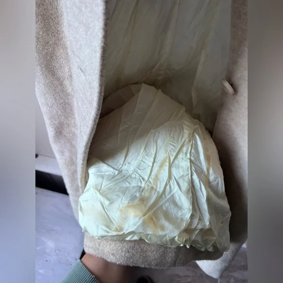 VINTAGE llama wool | A-line overcoat | size medium- large - Picture 5 of 6